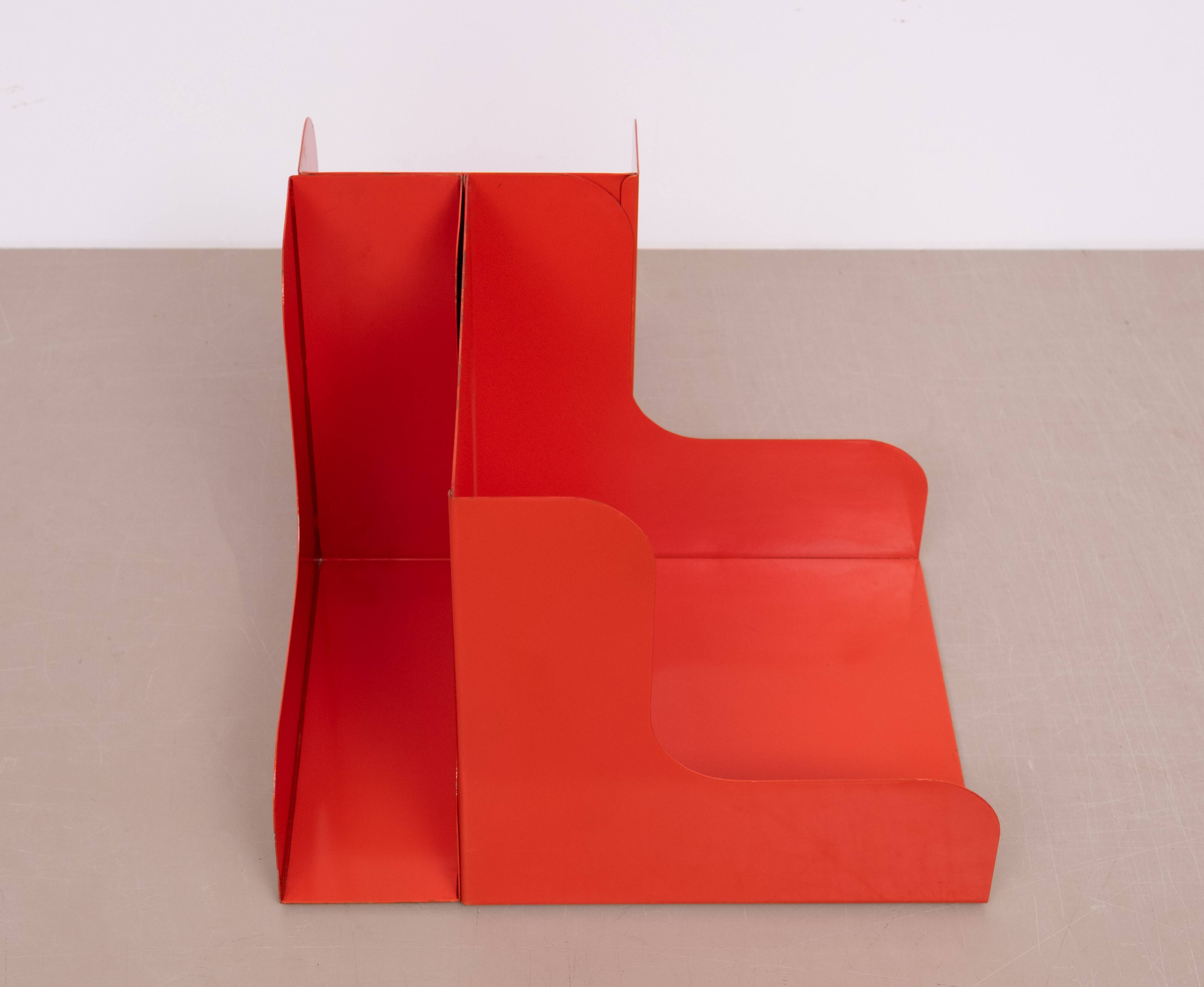 Enzo Mari Modular Metal LP Record Holder set of 3 1965 Italy