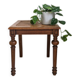 Tabouret vintage tressé viennois tourné table d'appoint vieux tabouret de piano banc de piano orneme