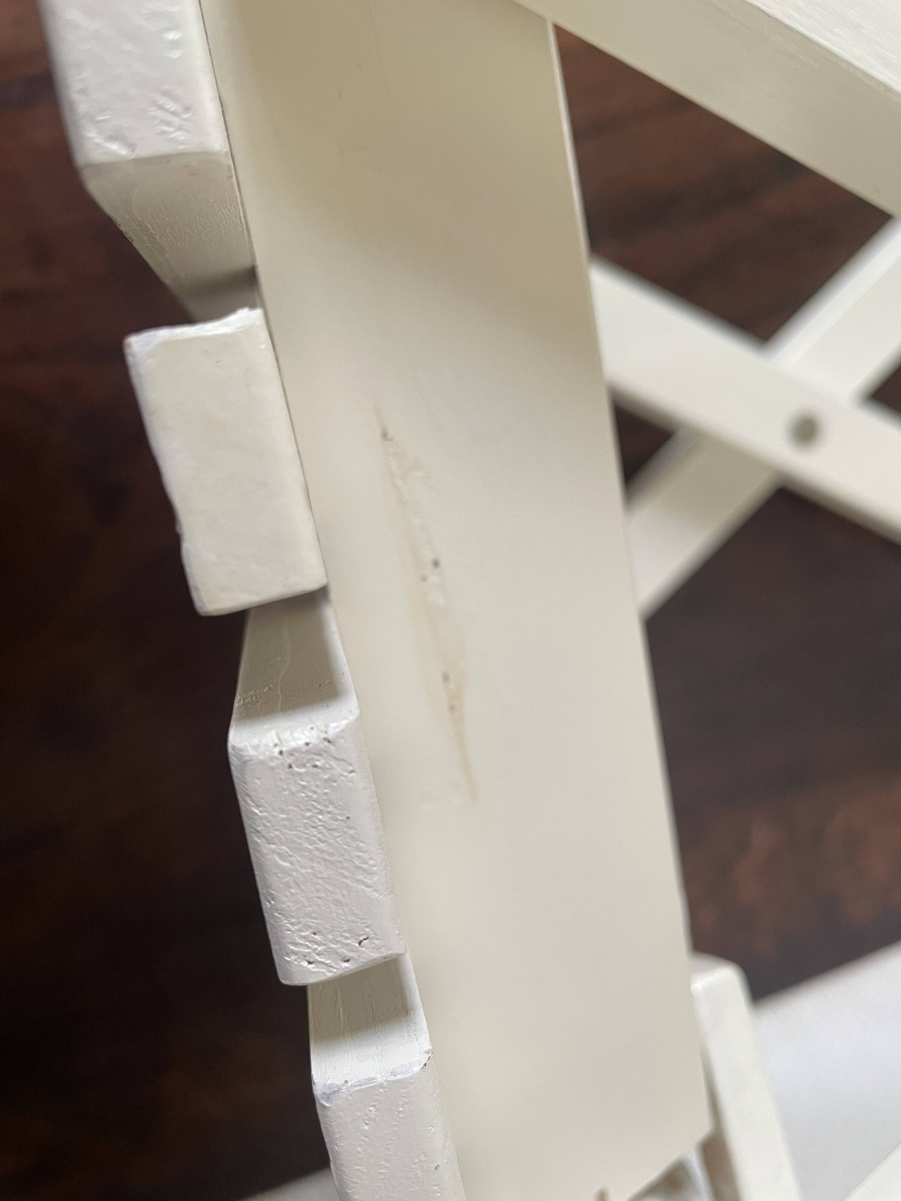 Tabouret de pêche à lattes vintage