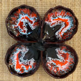 Ancien plat serviteur vintage style Vallauris - Années 70