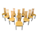 Vintage postmodern dining chairs, 1980s - set of 10