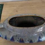 Ceramic vase with handles, signed Gustave De Bruyn, Fives, Lille, Art Deco period