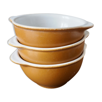 Set of 3 ceramic ear bowls