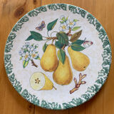 Faience pie dish decoration "pears"