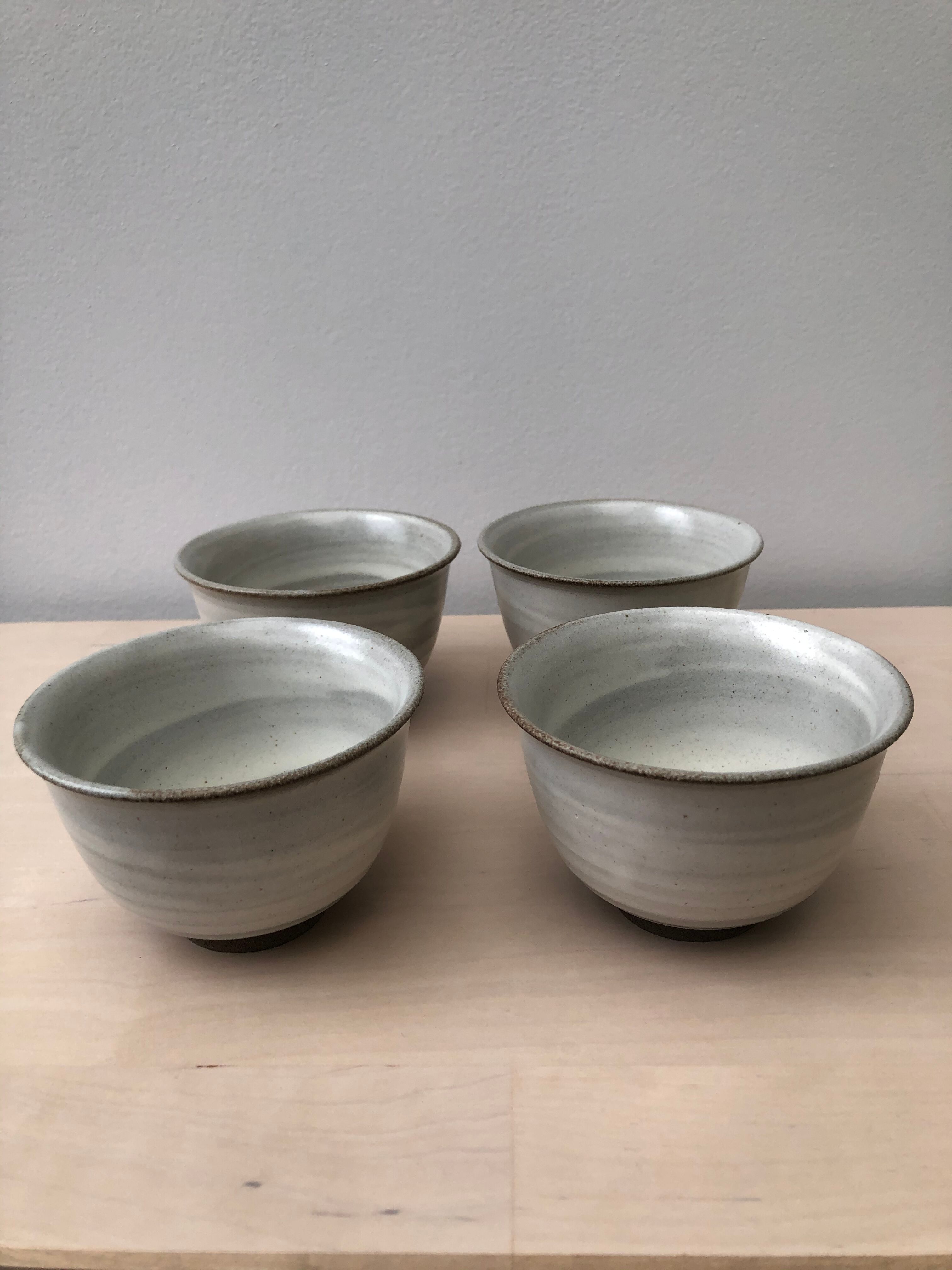 Set of 4 sandstone cups