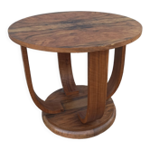 Art Deco walnut pedestal table