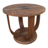 Art Deco walnut pedestal table