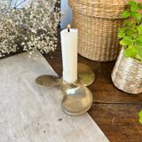 Brass "propeller" candle holder