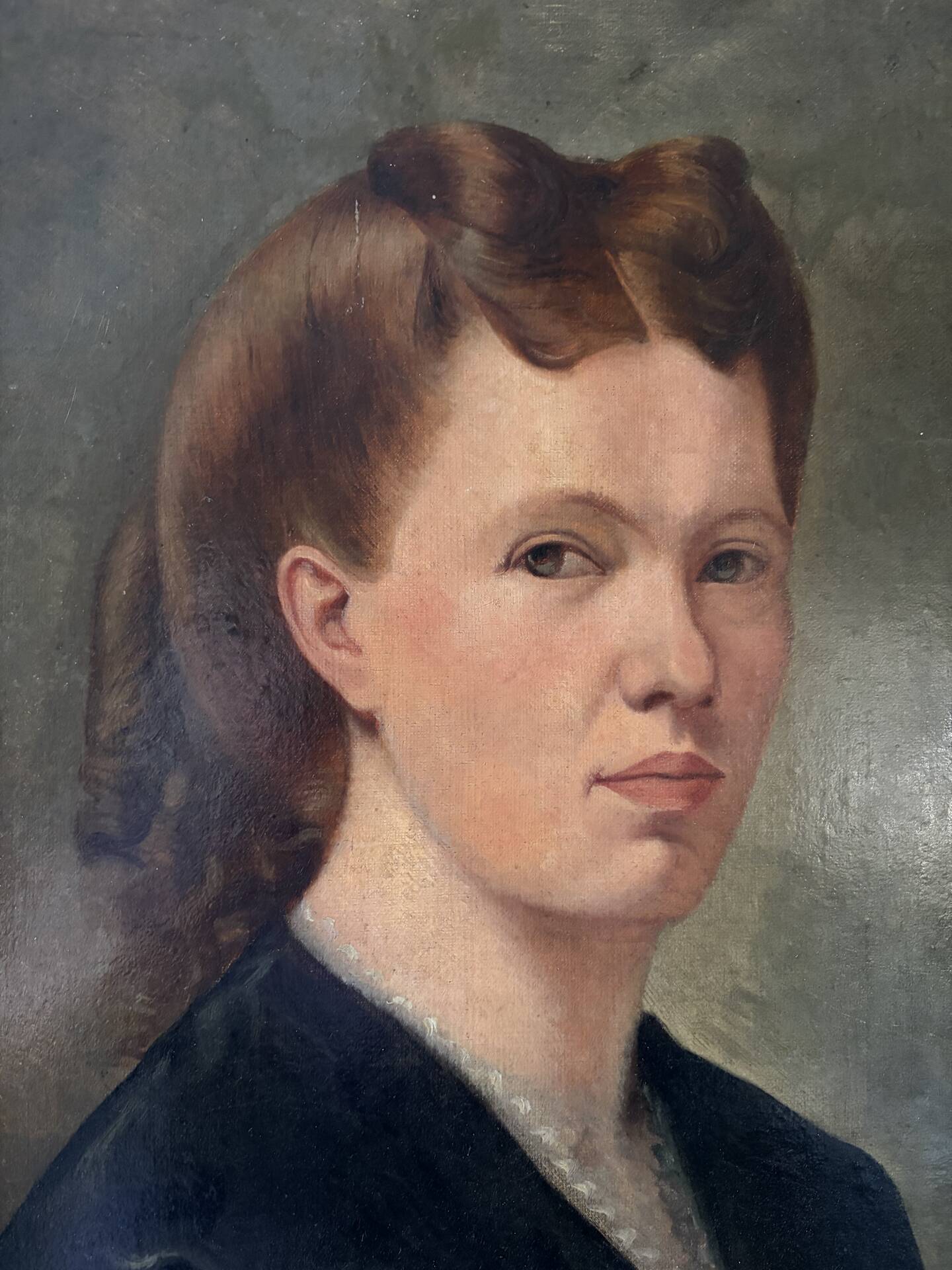 Portrait of a woman, oil on canvas