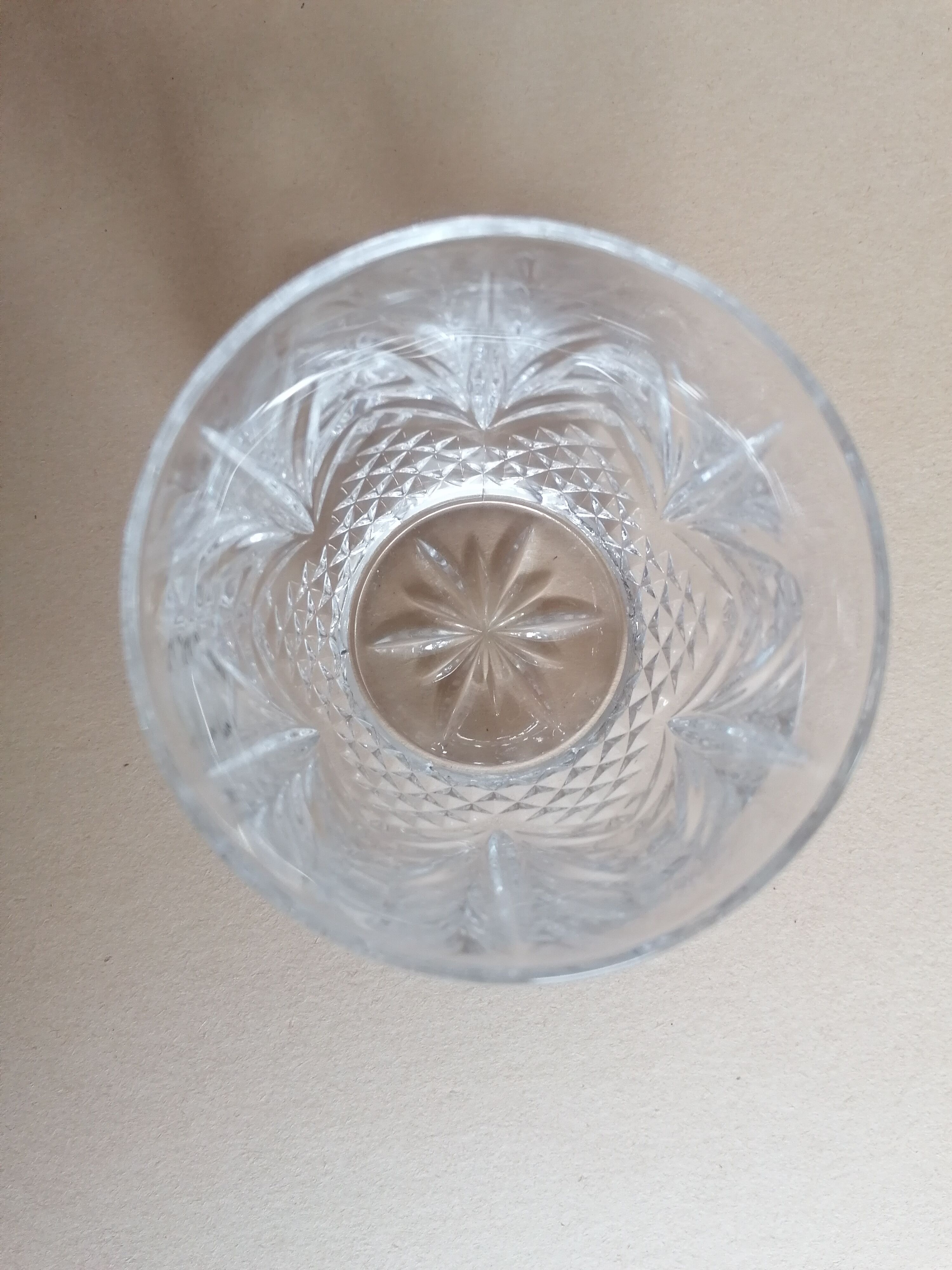 6 whiskey or water glasses 23cl crystal