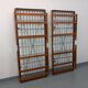 Pair of vintage stackable daybeds in oak wood and metal from the 60s