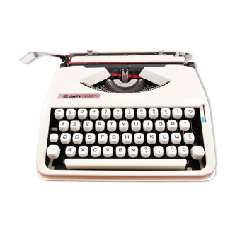 Machine à écrire Japy Baby Hermes Beige vintage Révisée ruban neuf