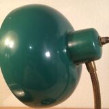 Green flexible desk lamp, 50s,vintage metal