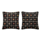Set of 2 vintage kilim cushion covers 48x48 cm