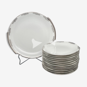 Limoges porcelain cheese/dessert service