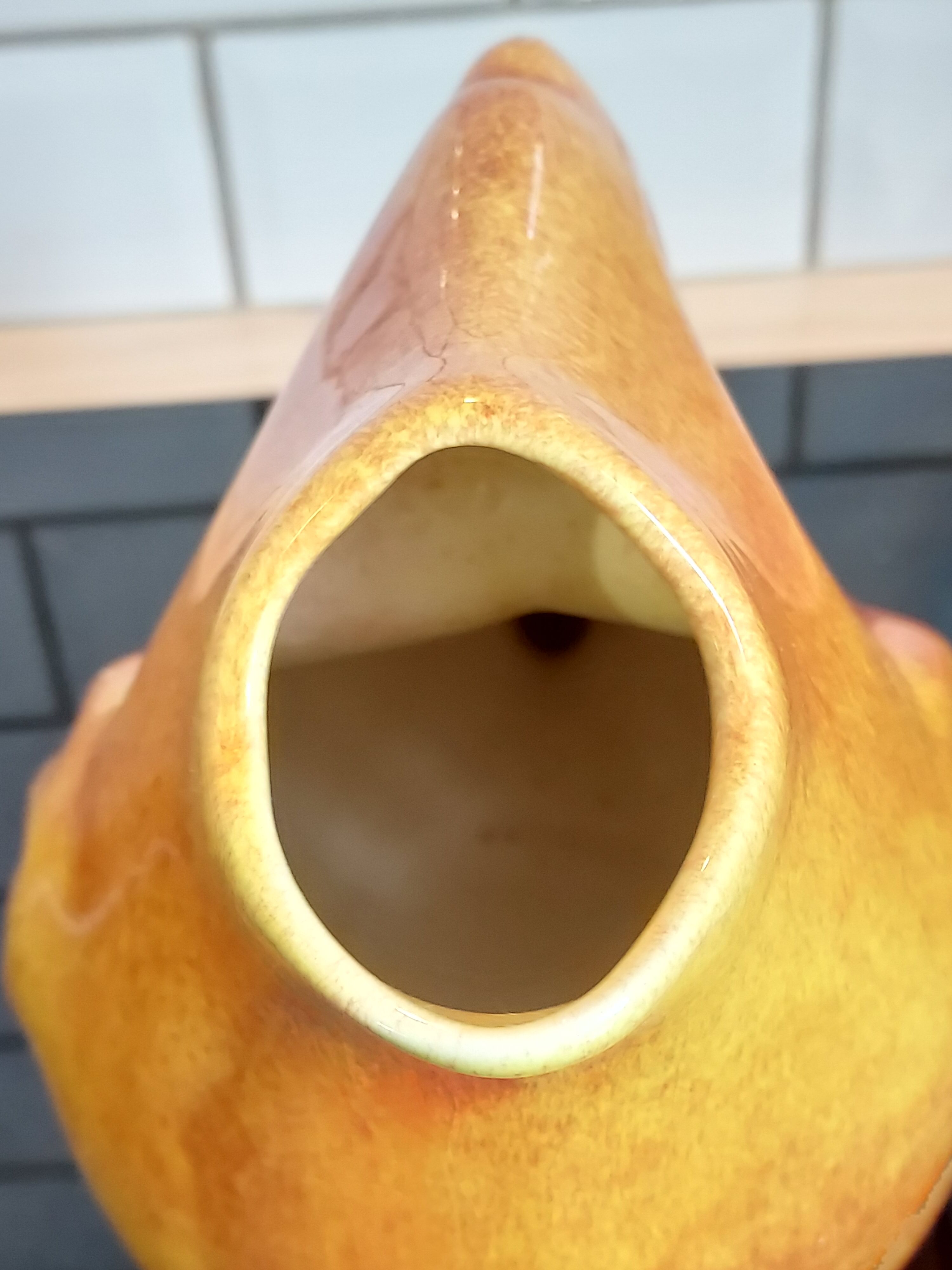 Ceramic fish pitcher