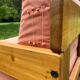 70s pine designer armchair, Perriand style