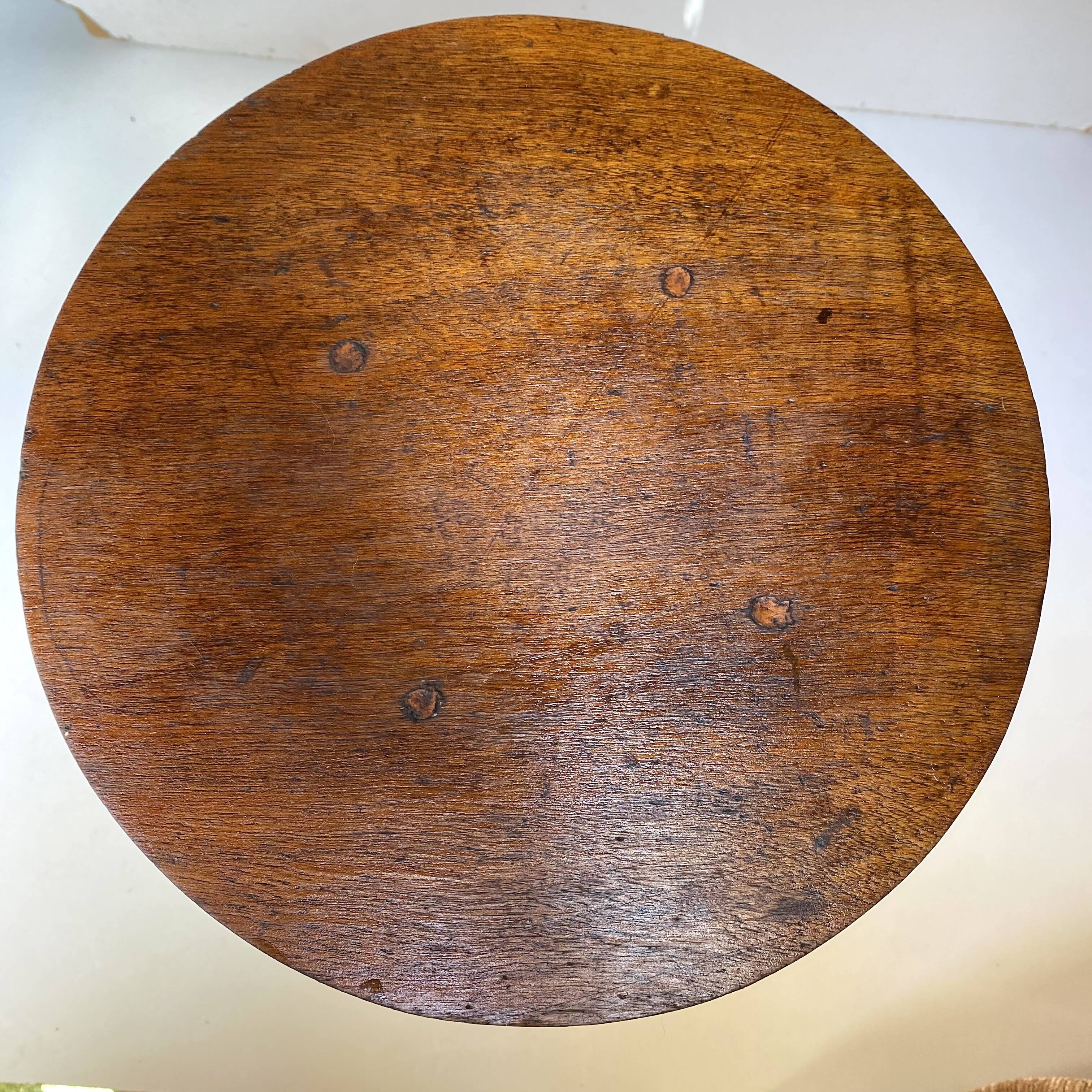Wooden plant holder stool