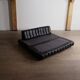 De Sede DS-85 sofa bed in black leather, Switzerland, 1960s