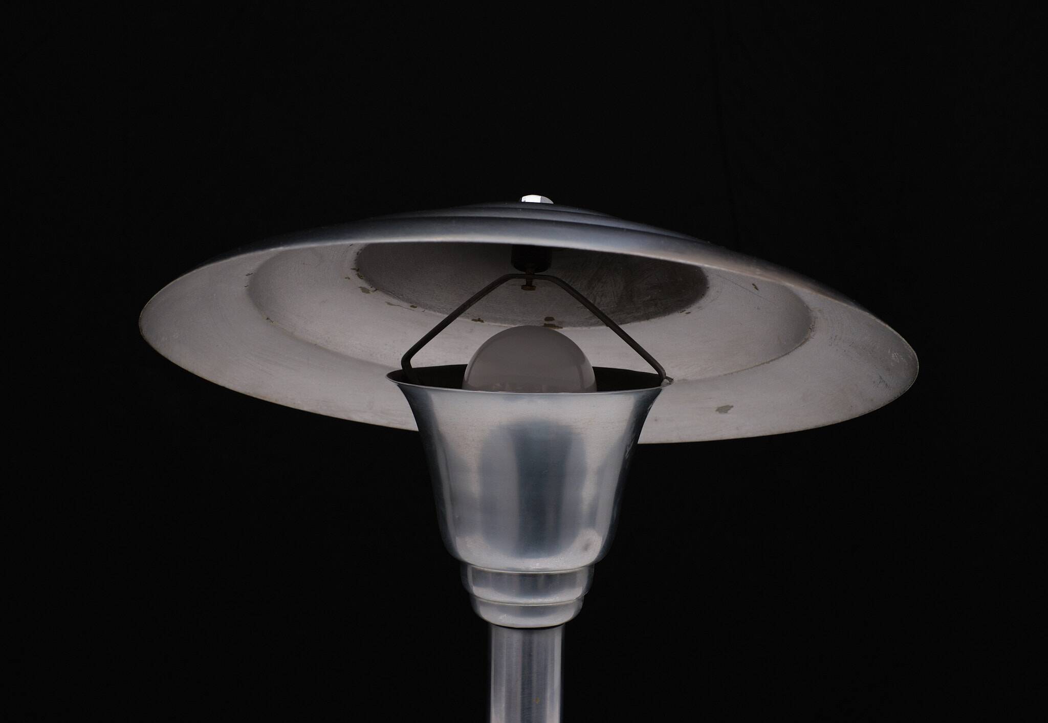 Original Bauhaus Nickel table lamp 1920s Germany