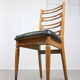 Vintage wooden & brass dining chairs