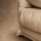 Italian leather buffalo sofa set in ecru – Poltromec Circa 1980