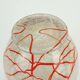 loetz klostermühle art deco glass VASE 1930s orange white and clear glass