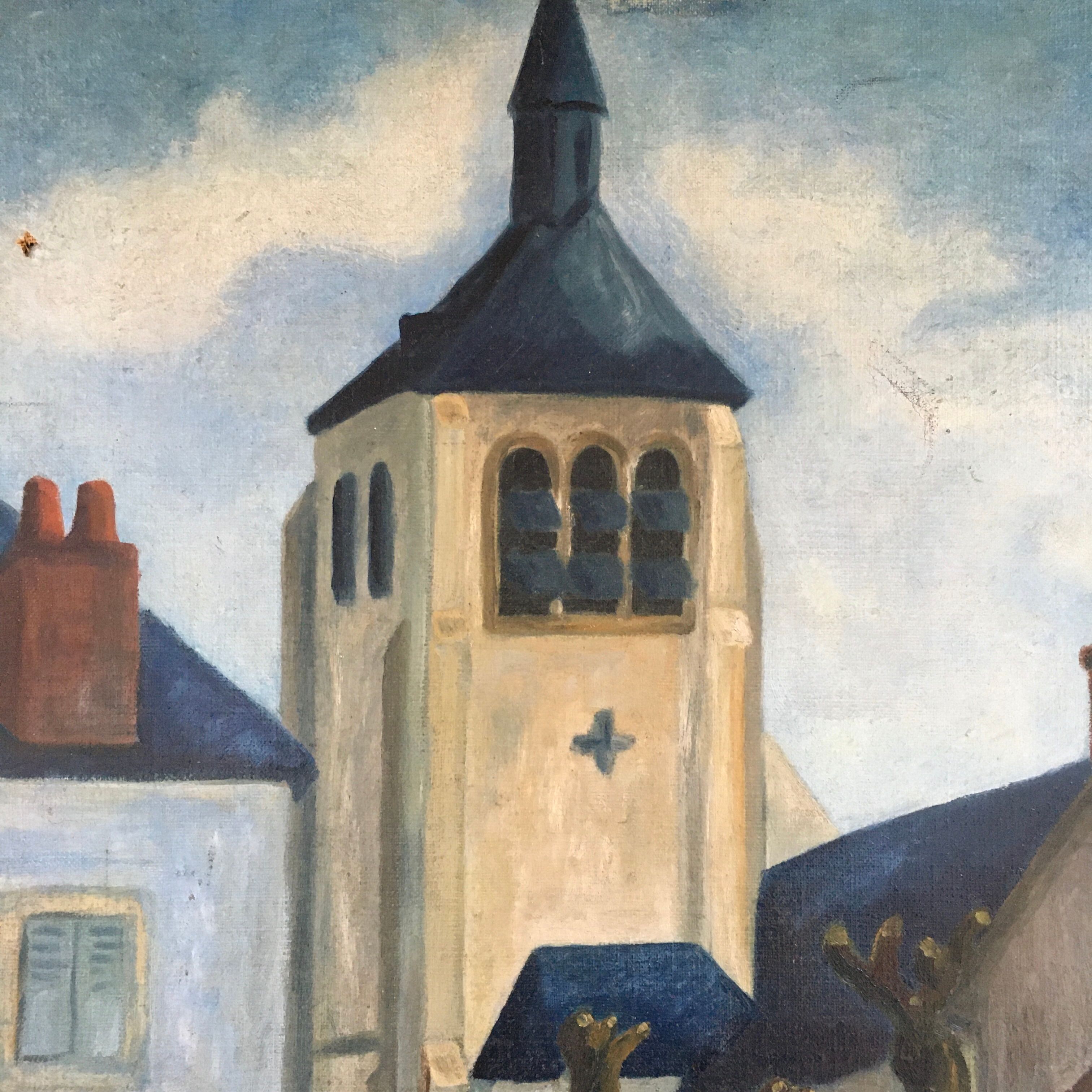 Village scene and procession