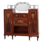 Art Deco marquetry cabinet by De Coene Freres, Belgium, ca. 1925