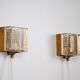 Pair of 2 Danish vintage Kalmar sconces by Vitrika, 1960s
