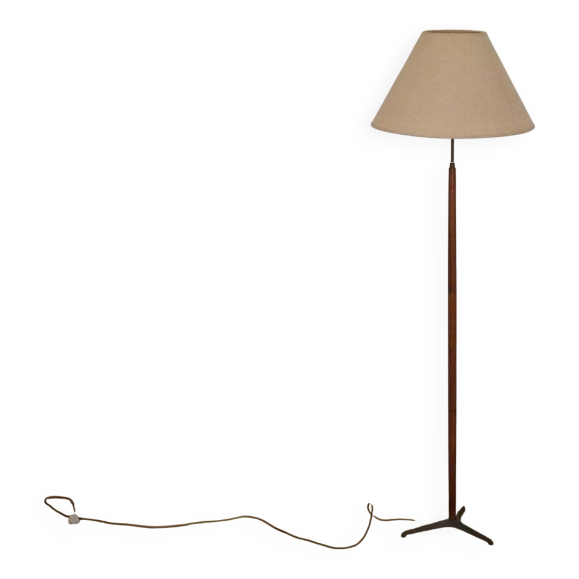 Scandinavian teak floor lamp, 1960