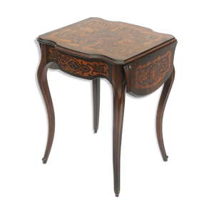 Table à volets en marqueterie