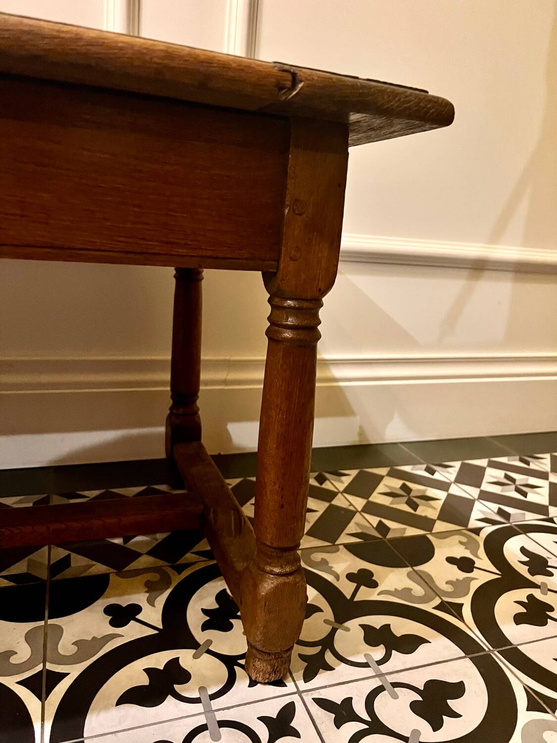 Rustic oak coffee table