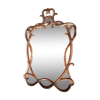 Painted wood mirror  70x100cm