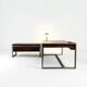 Minister's desk set + sideboard, Claude Gaillard for Ligne Roset, 1970