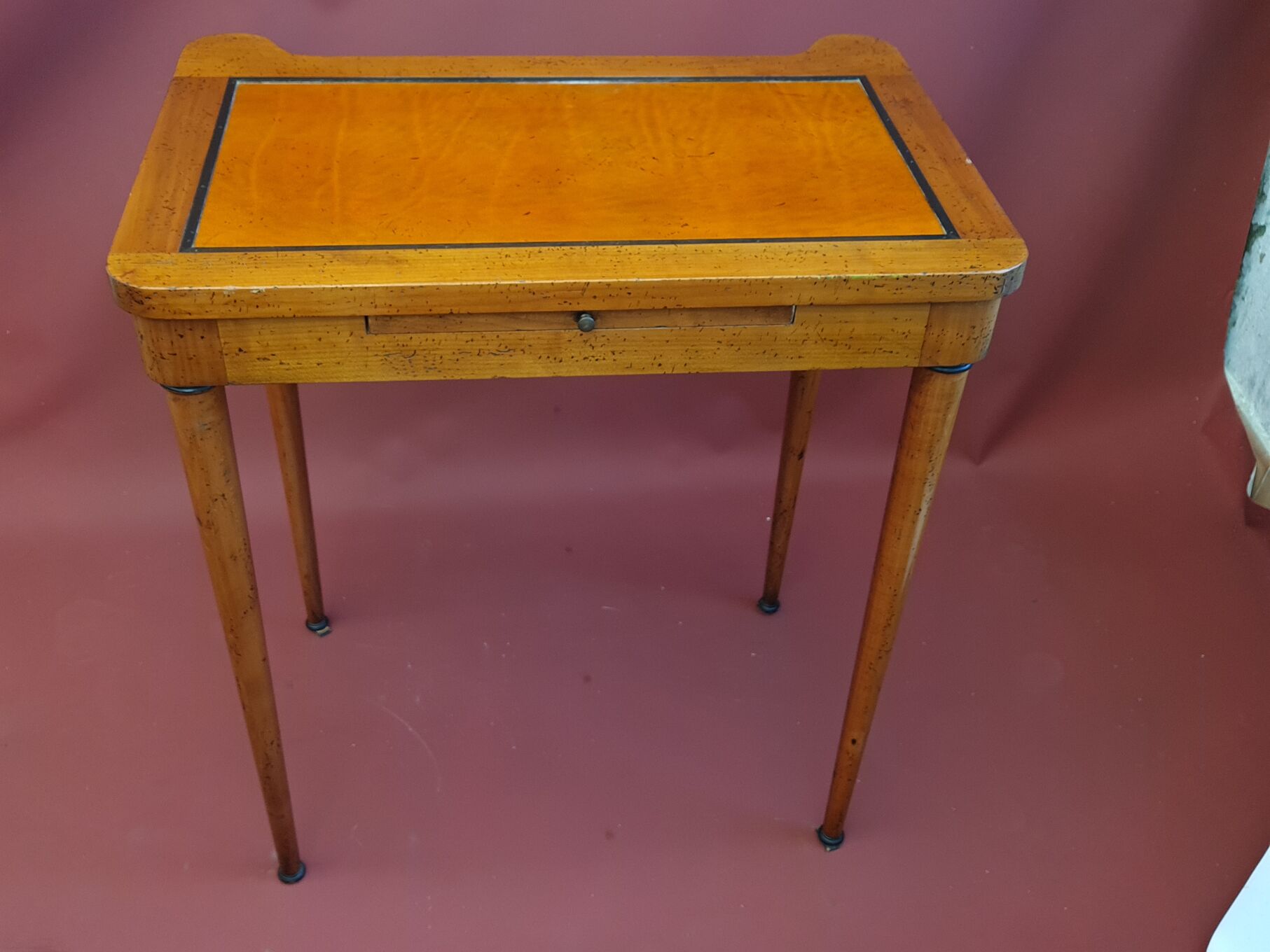 Table critoire  en merisier fin du XIXe si cle Selency  Table critoire  en merisier fin du XIXe si cle Selency