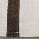 Short White Brown Turkish Kilim Runner Rug, 75x174Cm