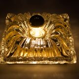 Pressed glass flower sconces.