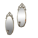Pair of Swedish Tin Wall Sconces, Mid-Century Style with Mirror by Svenskt - Tenn