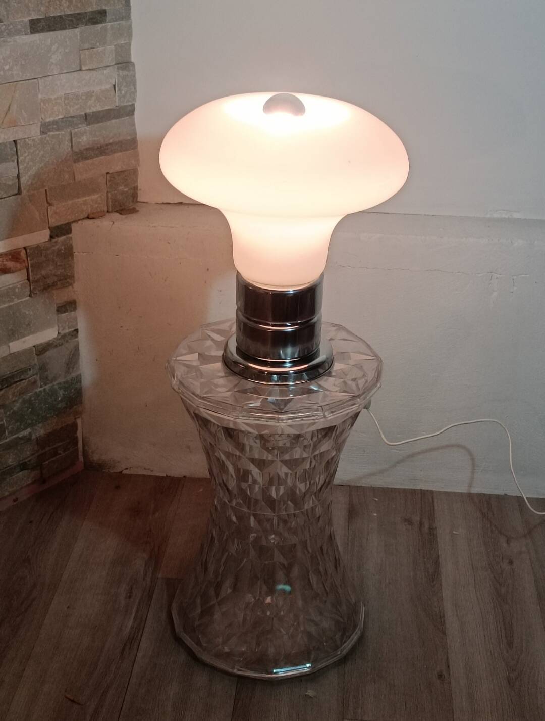Lampe champignon design Murano Italie 1970s