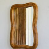 Miroir mural en rotin