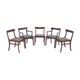 5 chaises d'Ole Wanscher des années 1950 Danemark