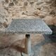 Table de bistrot de jardin industrielle avec plateau en terrazzo, France, milieu du XXe siècle
