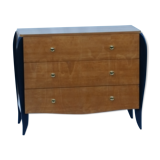 Art deco chest of drawers in sycamore stamped