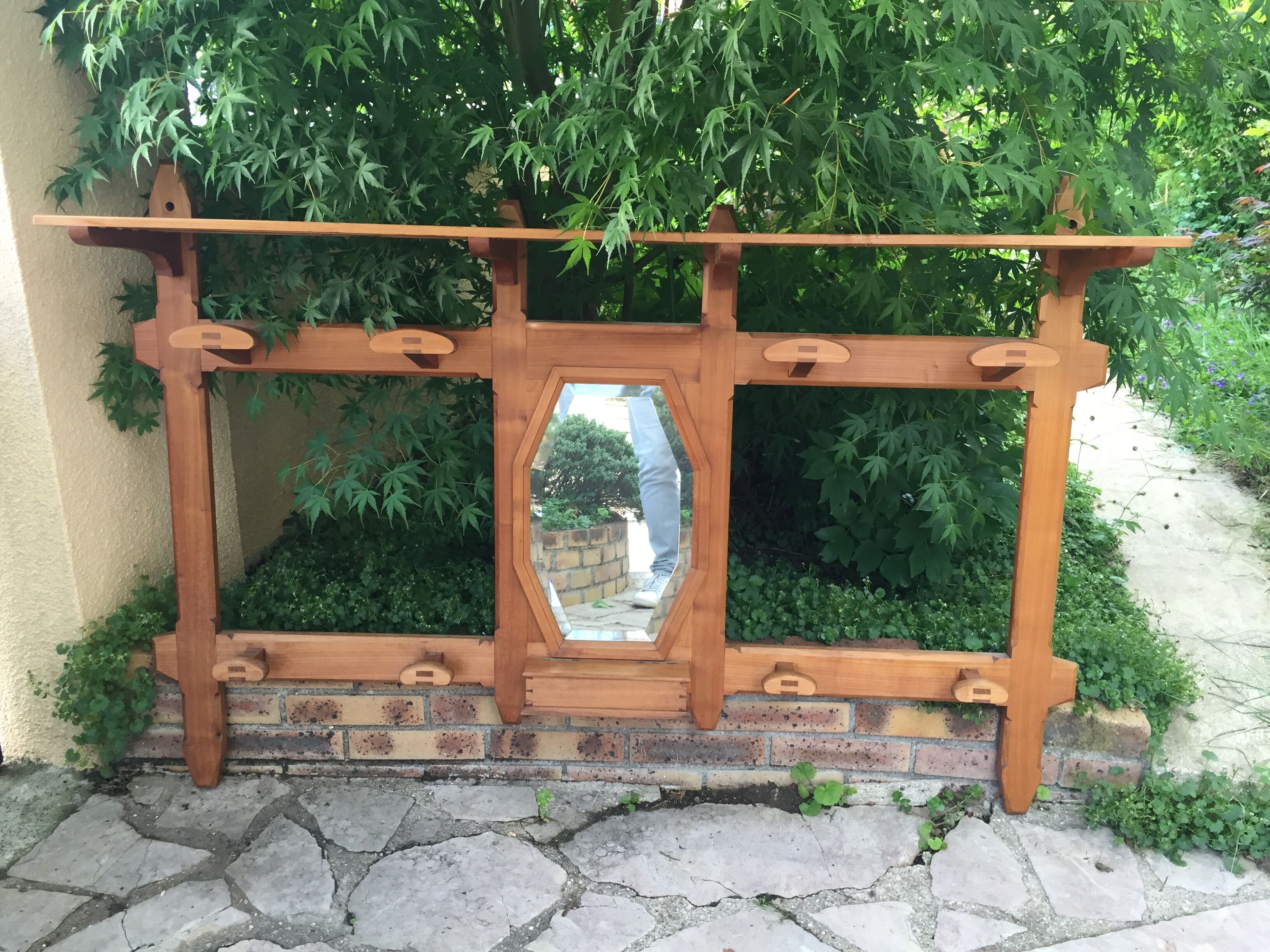 Large Scandinavian wall coat door