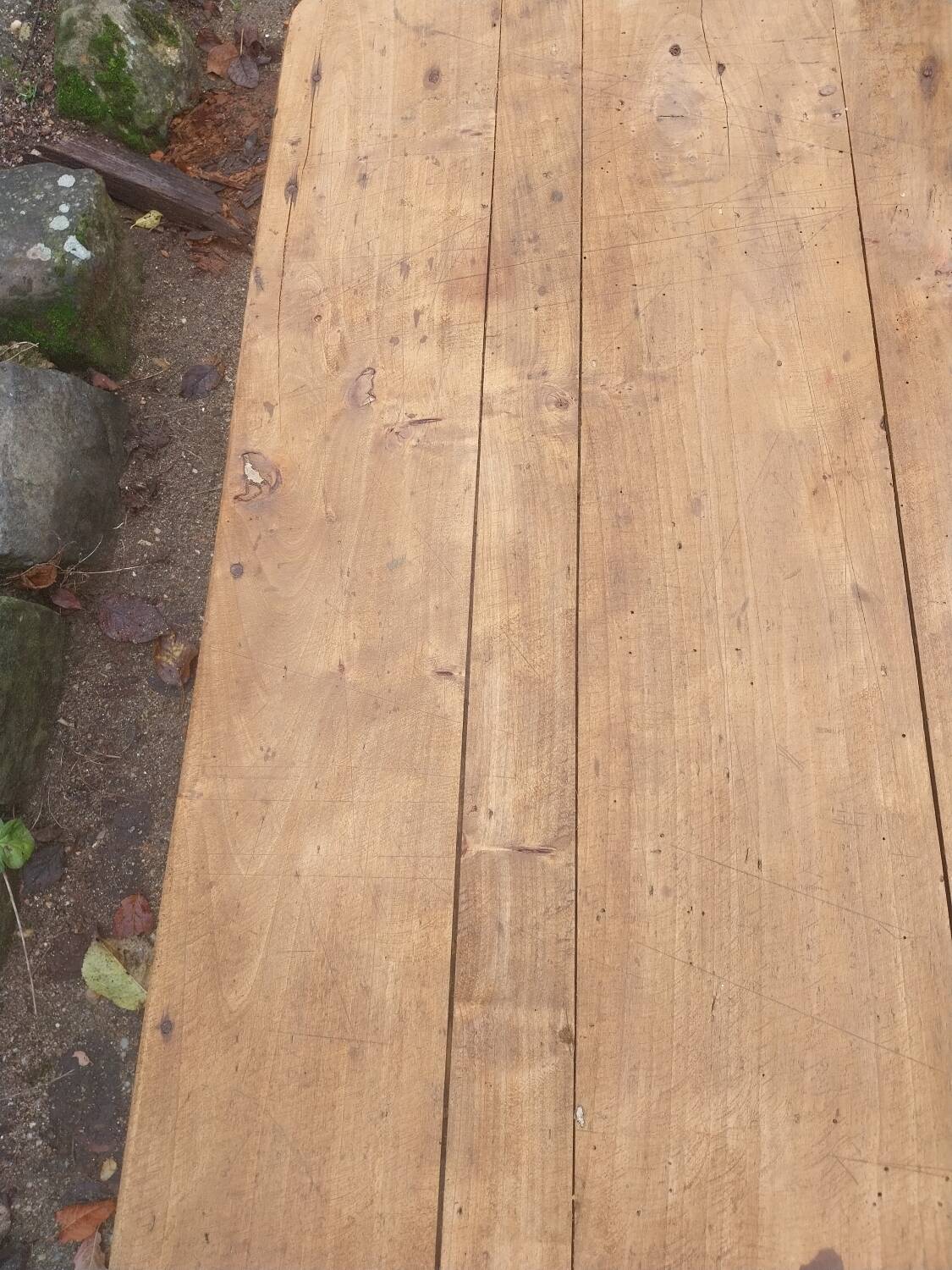 Wooden coffee table with a drawer