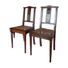 Paire de chaises cannées 1930, style louis XVI