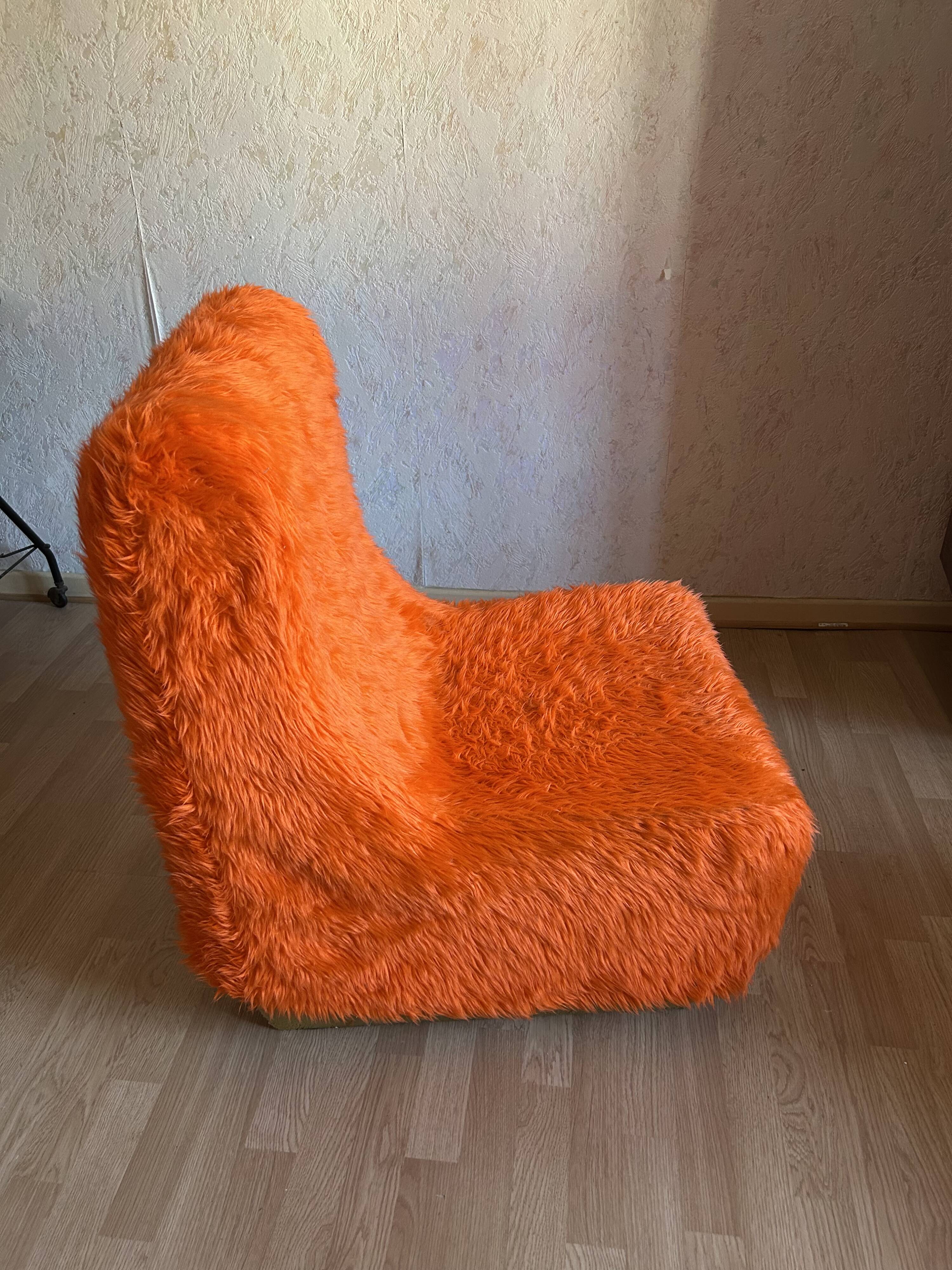 Vintage orange armchair