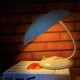Original Bauhaus white desk lamp by Helo Leuchten
