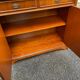 English display cabinet with 2 doors, mahogany imitation, 1990.